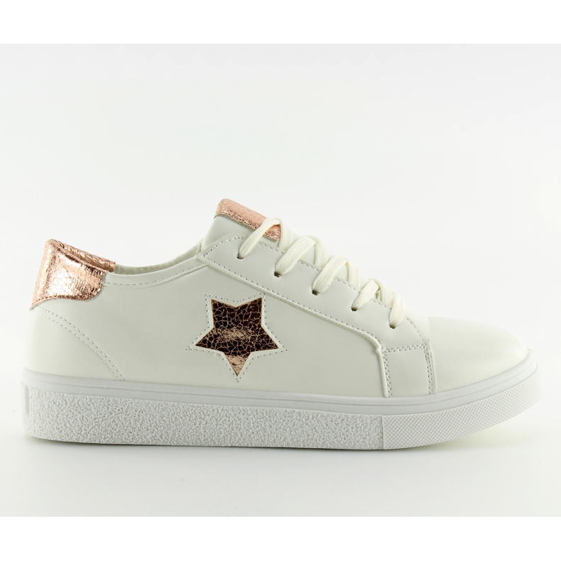 Deportivas blancas mujer 343-Y oro amarillo blanco Deportivas blancas mujer 343-Y oro amarillo blanco