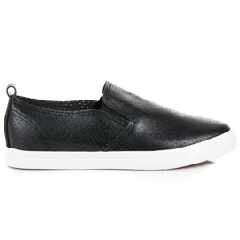 Bestelle Slipon calado negro