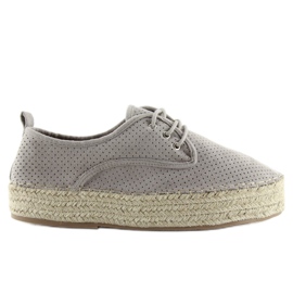 Alpargatas grises para mujer LL-118 Gris