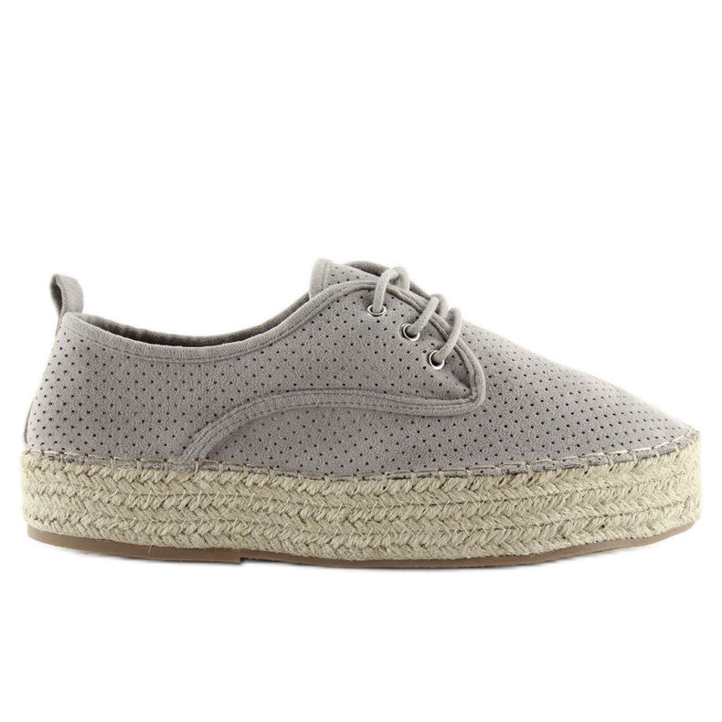 Alpargatas grises para mujer LL-118 Gris