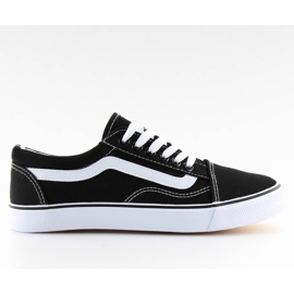 Zapatillas negras DC3 negras de mujer. blanco negro