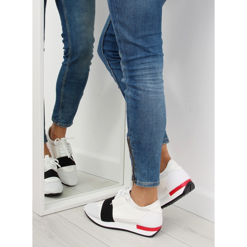 Deportivas blancas 16-515 BLANCO/ROJO negro Deportivas blancas 16-515 BLANCO/ROJO negro