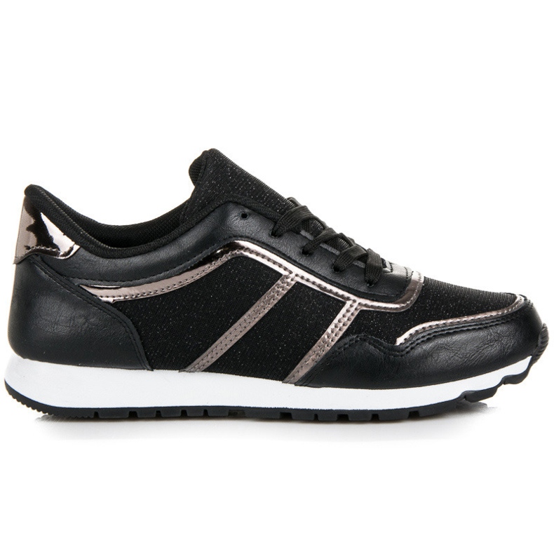 Deportivas negras con purpurina negro Deportivas negras con purpurina negro