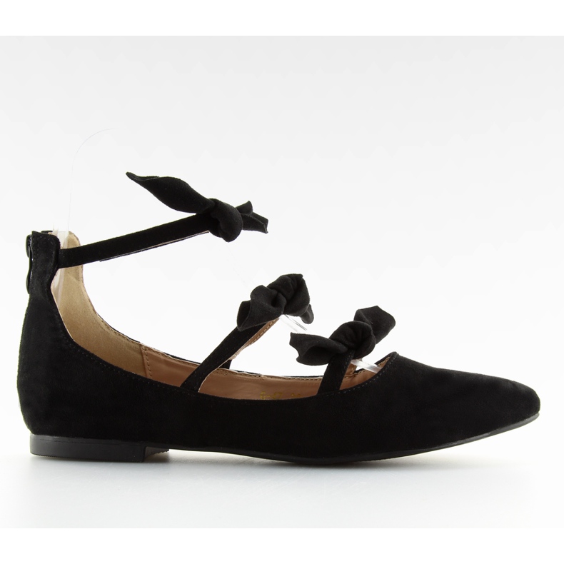 Zapatillas de ballet gladiador negro para mujer G-47 Negro