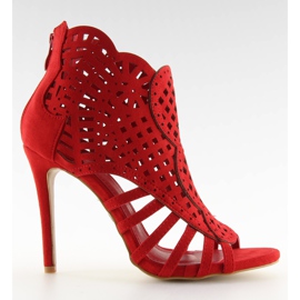 Botas punta abierta rojas punta abierta M286 Rojo Botas punta abierta rojas punta abierta M286 Rojo