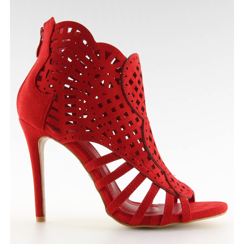 Botas punta abierta rojas punta abierta M286 Rojo Botas punta abierta rojas punta abierta M286 Rojo