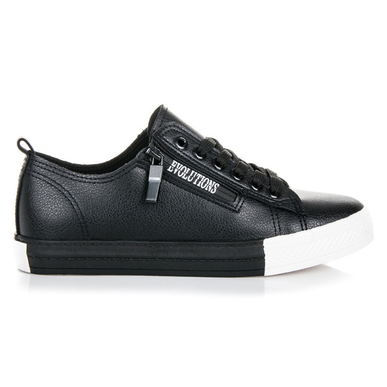 Zapatillas en la plataforma negro