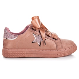 Zapatillas de ante con estilo rosa