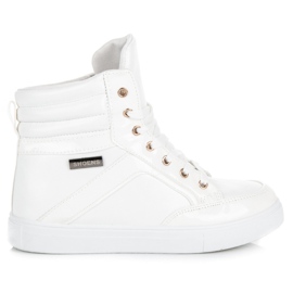 Emaks Zapatillas con cordones por encima del tobillo. blanco