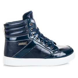 Emaks Zapatillas con cordones por encima del tobillo. azul