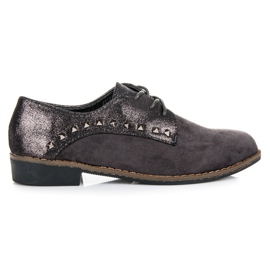Queen Vivi Zapatos grises con cordones