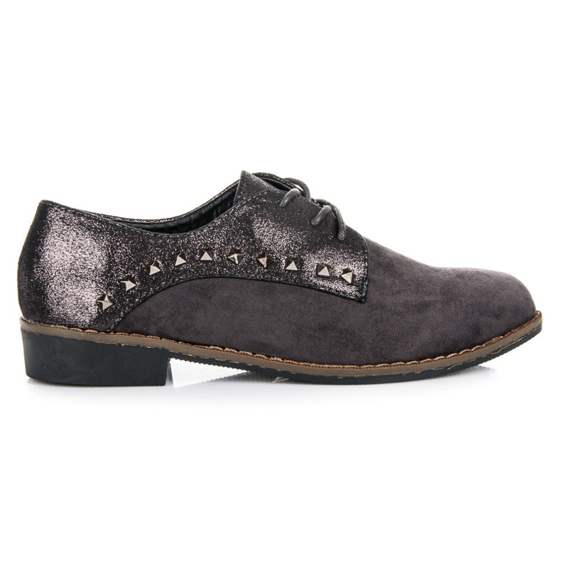 Queen Vivi Zapatos grises con cordones