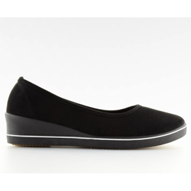 Bailarinas cuña negras D73 negro