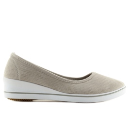 Bailarinas gris claro con cuñas LT.GRAY