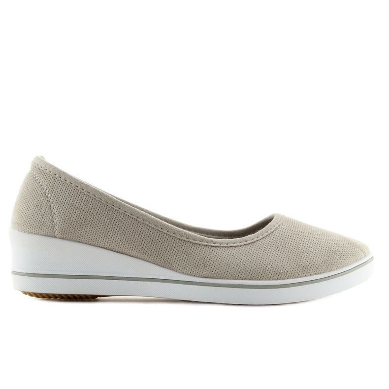 Bailarinas gris claro con cuñas LT.GRAY