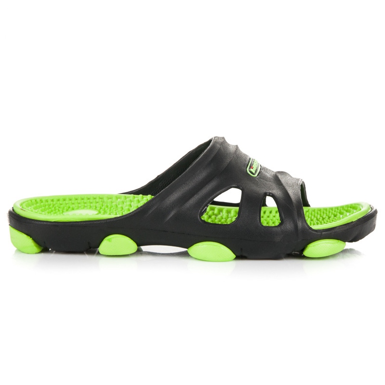 Hasby Zapatillas de piscina para hombre negro