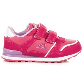 American Club Zapatos de mujer con velcro. rosa
