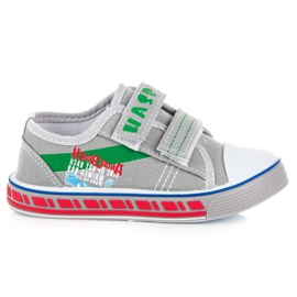 Hasby Zapatillas De Niño Con Velcro gris