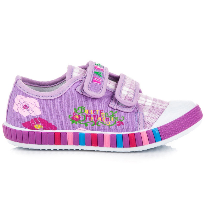 Hasby Zapatillas a cuadros para niña violeta