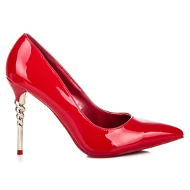 Seastar Stilettos con tacón decorativo rojo