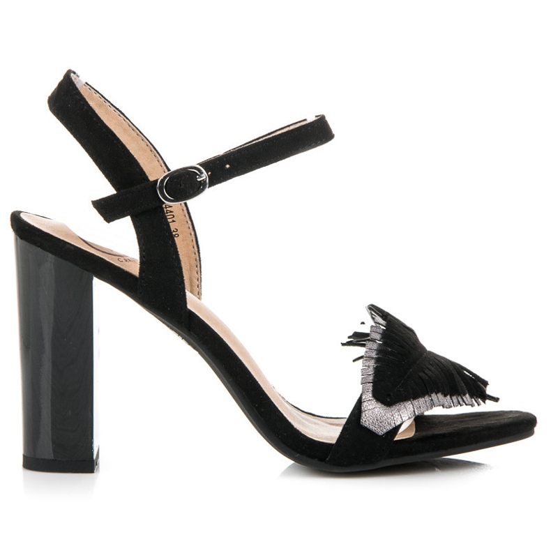 Kylie Sandalias boho en una barra negro Kylie Sandalias boho en una barra negro