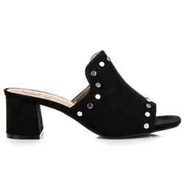 Kylie Zapatillas de gamuza en el puesto negro
