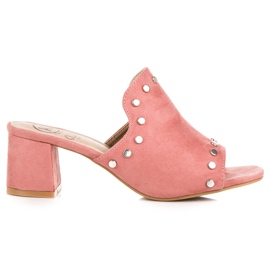 Kylie Zapatillas de gamuza en el puesto rosa