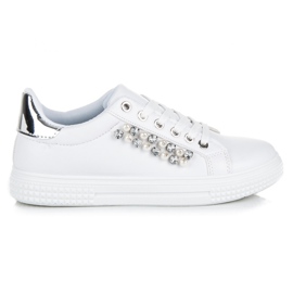 Deportivas blancas con abalorios blanco Deportivas blancas con abalorios blanco