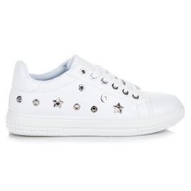 Zapatillas blancas estrellas blanco