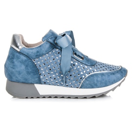 Kylie Zapatillas deportivas atadas a la moda azul
