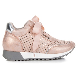 Kylie Zapatillas deportivas atadas a la moda rosa