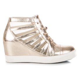 Kylie Deportivas cuña dorada dorado