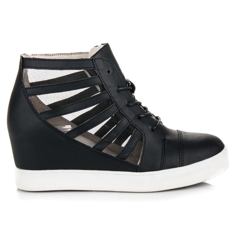 Kylie Deportivas cuña negras negro