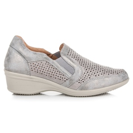 Kylie Zapatos calados sin cordones gris