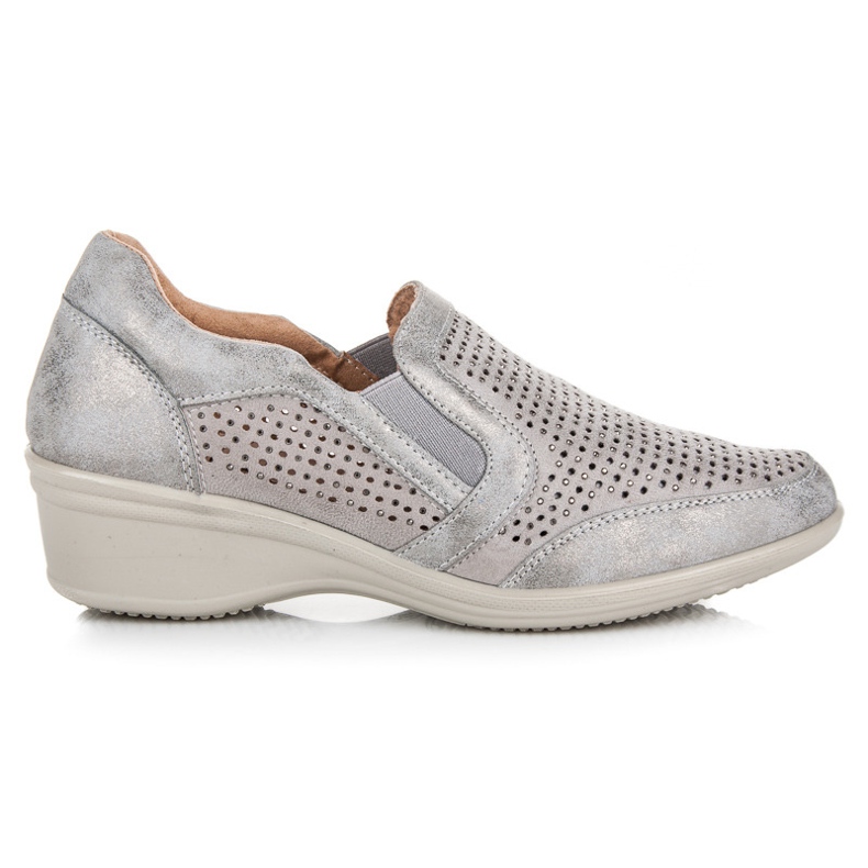 Kylie Zapatos calados sin cordones gris