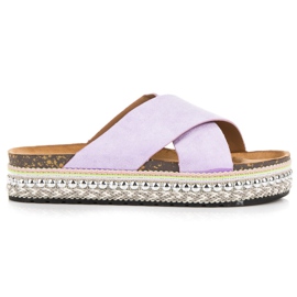 Seastar Zapatillas de ante en la plataforma violeta