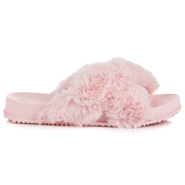 Zapatillas de piel con estilo rosa