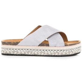 Seastar Zapatillas de ante en la plataforma gris Seastar Zapatillas de ante en la plataforma gris