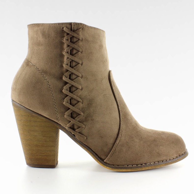 Bota cowboy tacón 58-386 Taupe marrón