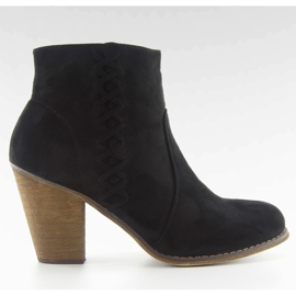 Bota cowboy tacón 58-386 Negro