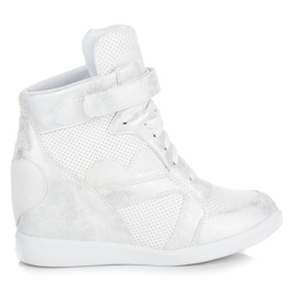 Vices Zapatillas deportivas con cuña atada blanco