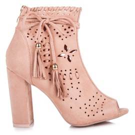 Seastar Botas primavera caladas rosado