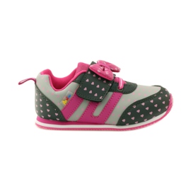American Club Calzado deportivo con plantilla de piel americana rosado gris