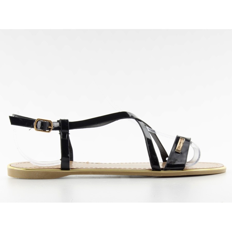 Sandalias Con Tiras Delicadas Lc-89 Negro Sandalias Con Tiras Delicadas Lc-89 Negro