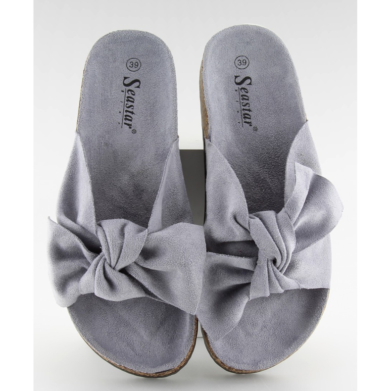 Pantuflas Mujer En Corcho Gris Ck02 Gris