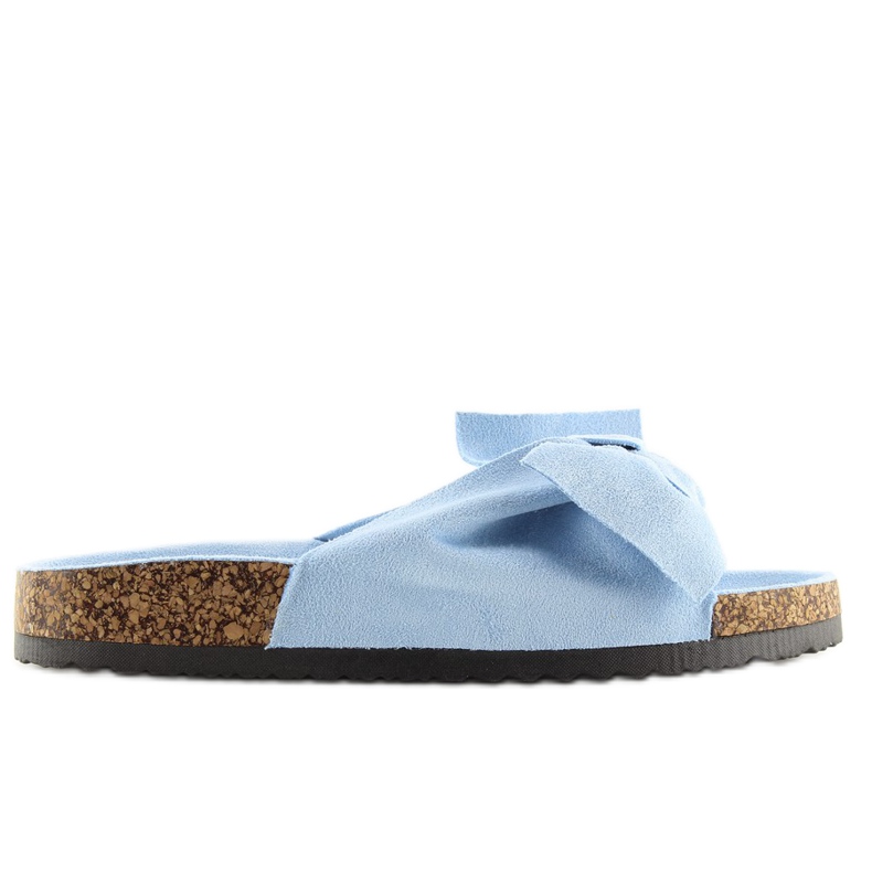 Pantuflas Mujer En Corcho Azul Ck02