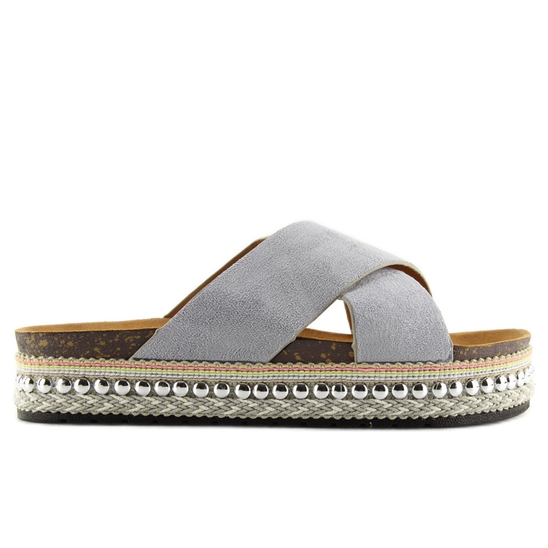 Gris Pantuflas mujer gris CK15P gris Gris Pantuflas mujer gris CK15P gris