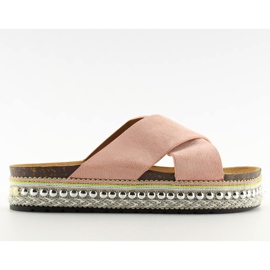 Rosa Pantuflas mujer rosa CK15P rosa