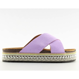 Pantuflas mujer Violeta CK15P Morado púrpura