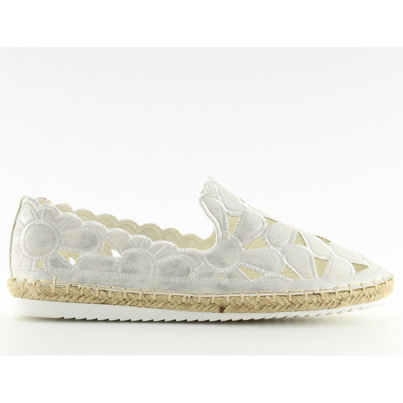 Alpargatas mujer caladas blancas LT86 White blanco